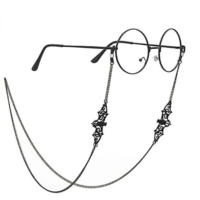 Sunglass Retainer Cord - 1pc Bat Brillenketting Goth Zonnebril Lenzenvloeistof