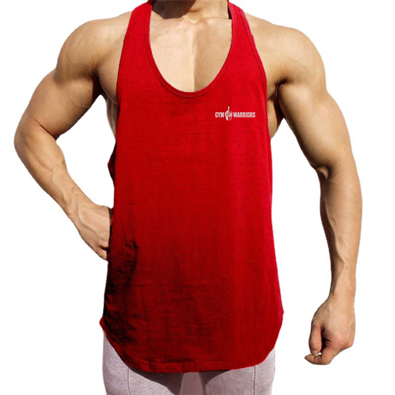 Tank Top Muscle - Herensporttanktop, sneldrogend, vochtregulerend, Y-rug, mouwloos, voor