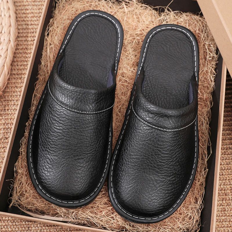 Flip Flop Leather Men - Huispantoffels van leer voor heren en