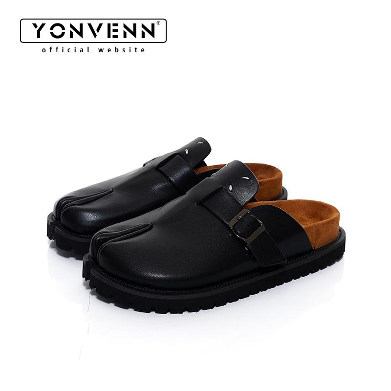 Flip Flop Leather Men - Nieuwe Tabi schoenen leren pantoffels voor
