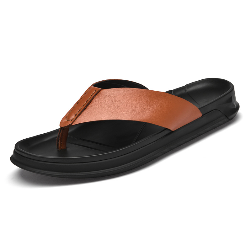Zomersandalen van echt leer vo - Flip Flop Leather Men recensie en prijs