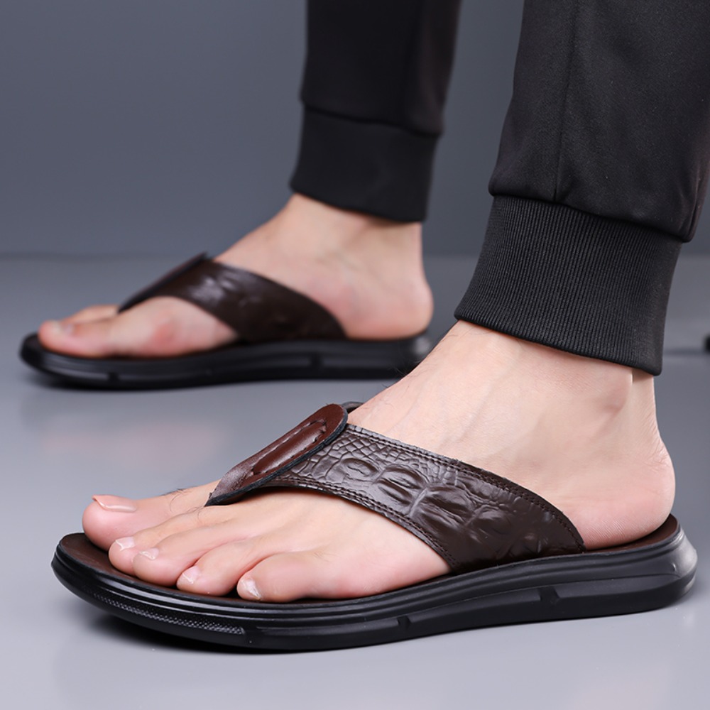 Oiaano Wide Toe Zomer Heren Le - Flip Flop Leather Men recensie en prijs