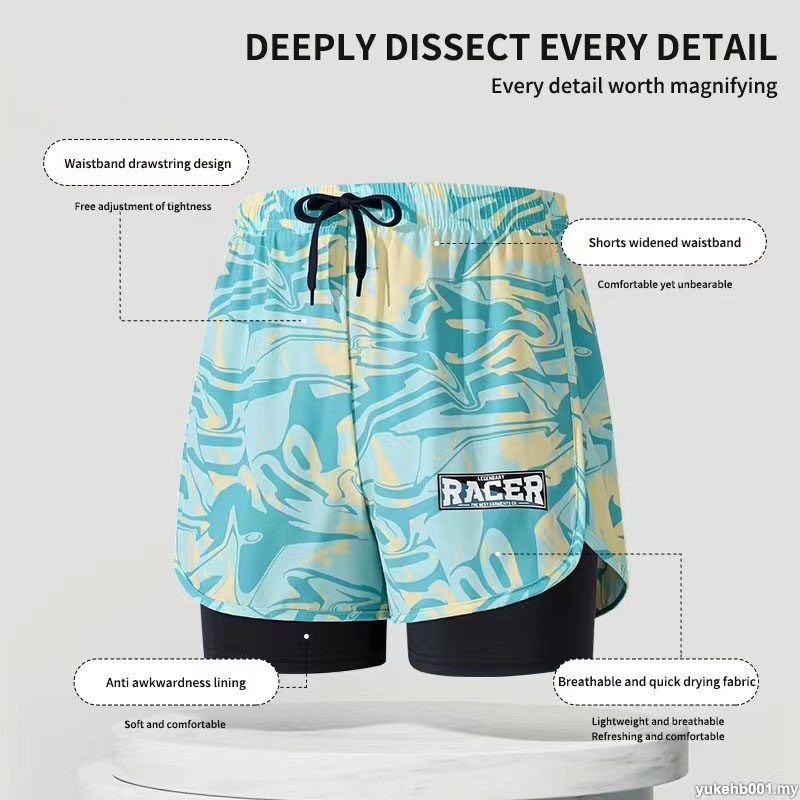 Zwembroek Volwassen Dubbellaag - Swim Trunk Quick Dry recensie en prijs