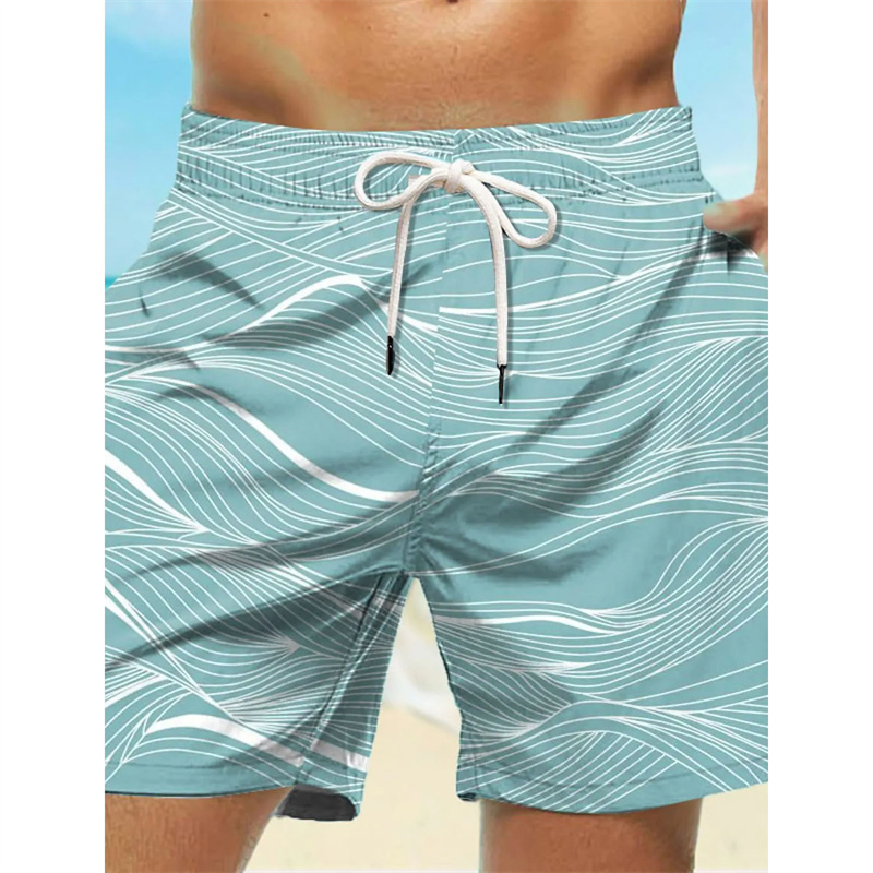 Gebogen gestreepte grafische z - Swim Trunk Quick Dry recensie en prijs