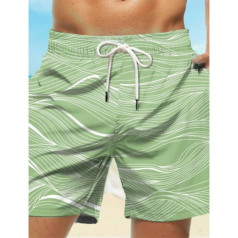 Gebogen gestreepte grafische z - Swim Trunk Quick Dry recensie en prijs