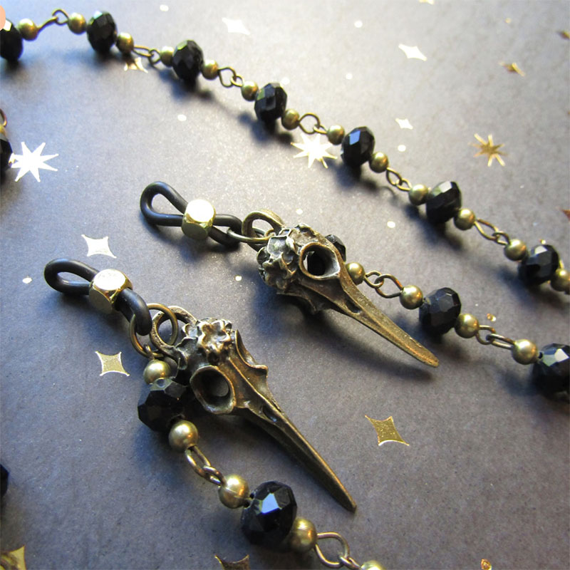 Gothic Sierlijke Raven Verklar - Sunglass Retainer Cord recensie en prijs