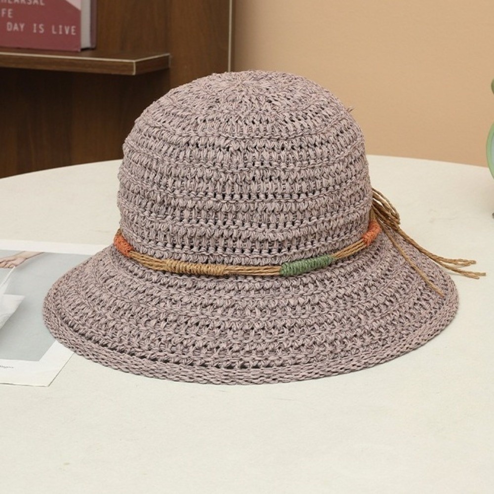 Zoete grote strohoed met brede - Bucket Hat Straw recensie en prijs