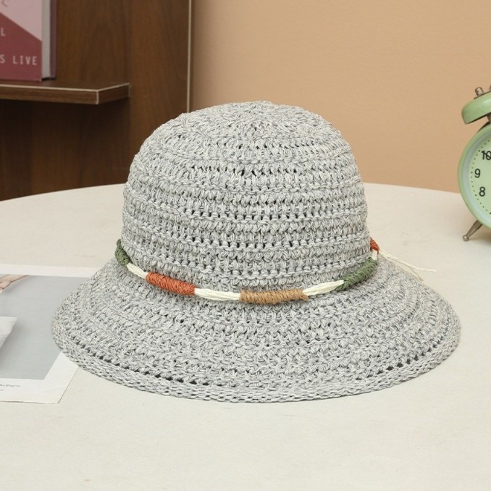 Zoete grote strohoed met brede - Bucket Hat Straw recensie en prijs